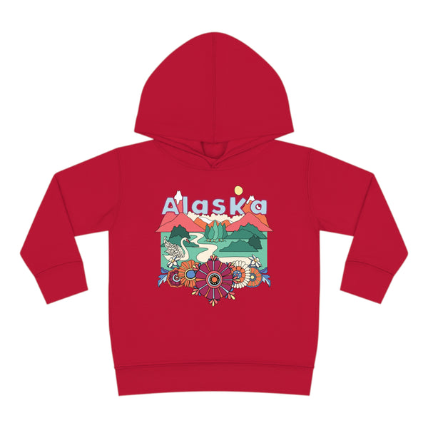 Alaska Toddler Hoodie - Boho Mountain Unisex Alaska Toddler Sweatshirt