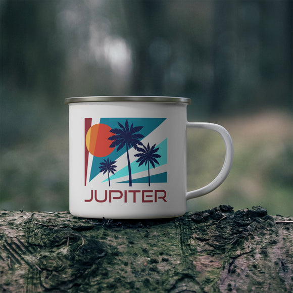 Jupiter, Florida Camp Mug - Retro Enamel Campfire Jupiter Mug