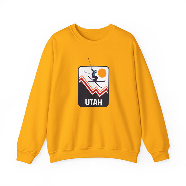 Utah Sweatshirt - Unisex Snow Ski Jump Utah Sweatshirt