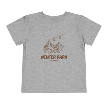 Buy athletic-heather Winter Park, Colorado Toddler T-Shirt — Vintage Gondola Ski Mountain Tee