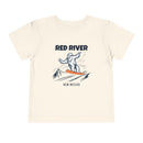 Red River, New Mexico Yeti Snowboard Toddler Tee-1