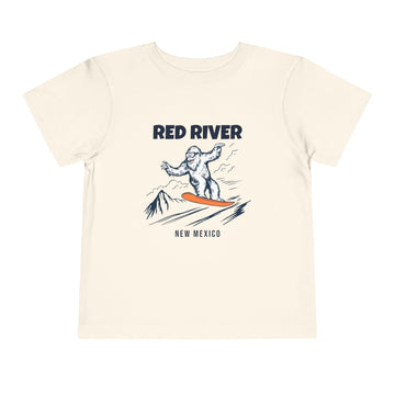 Red River, New Mexico Yeti Snowboard Toddler Tee