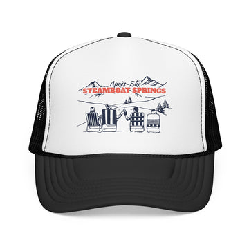 Steamboat Springs, Colorado Après-ski Trucker Hat — Foam Mesh Cap - 0