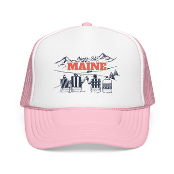 Buy light-pink-white Maine Après-ski Trucker Hat — Foam Mesh Cap