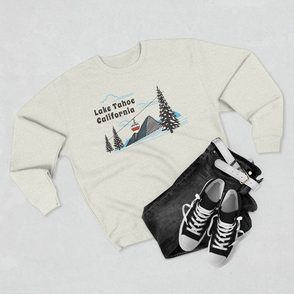 Premium Lake Tahoe, California Sweatshirt Unisex Crewneck, Premium Sweatshirt, Crewneck Jumper, Ski Resort Apparel