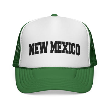 Buy green New Mexico Retro Collegiate Style Trucker Hat