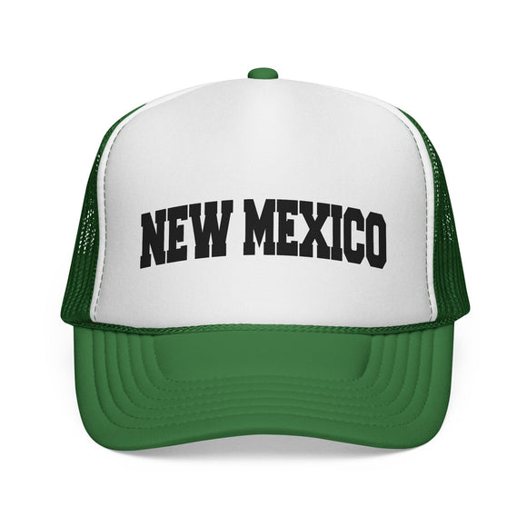 New Mexico Retro Collegiate Style Trucker Hat