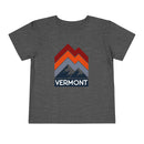 Vermont Toddler T-Shirt - Retro Palm Tree Unisex Toddler Vermont Shirt-4