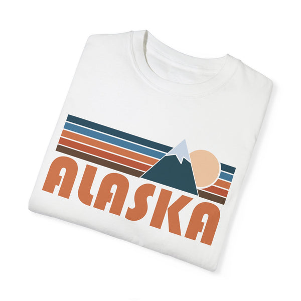 Alaska Graphic Tee, Comfort Colors Retro Unisex T-shirt, Mountain Adventure Shirt