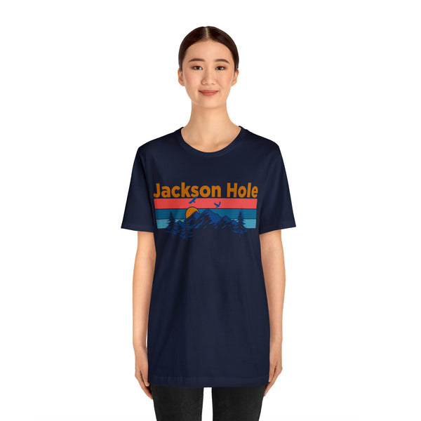 Jackson Hole, Wyoming Shirt - Mountain Sunset Unisex Jackson Hole T-Shirt