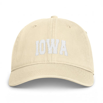 Buy ivory Iowa Washed Baseball Cap - Vintage Coastal Comfort Colors