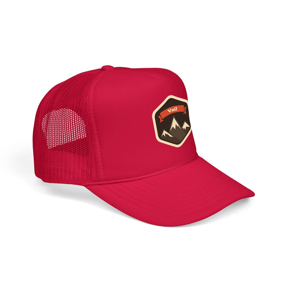 Kids Vail, Colorado Trucker Hat Foam Mountain Youth Cap