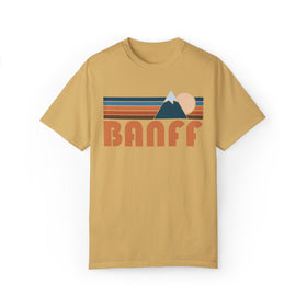 Buy mustard Banff, Canada Graphic Tee, Comfort Colors Retro Unisex Banff T shirt, Mountain Adventure Shirt