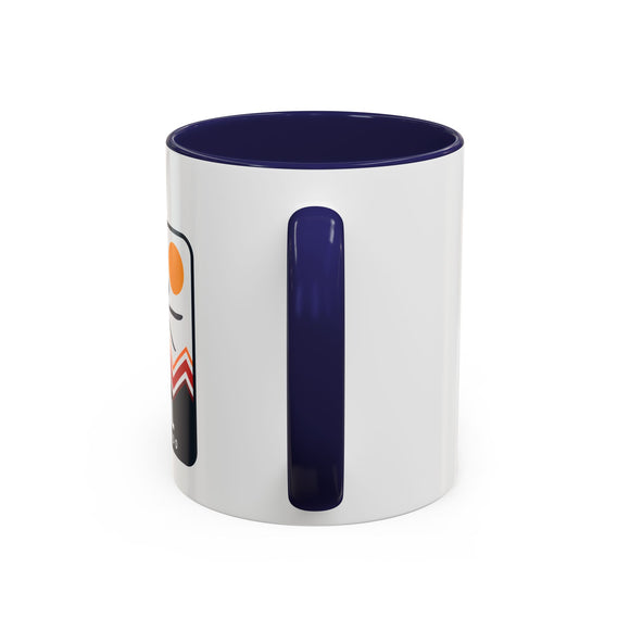 Vail, Colorado Retro Snow Skiing Mountain 11 oz Mug, Ski Lodge Decor Coffee Cup, Mountain Lover Gift, Retro Skiing Mug