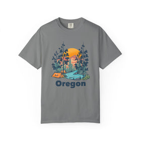 Buy grey Oregon Graphic Tee, Comfort Colors Retro Unisex T shirt