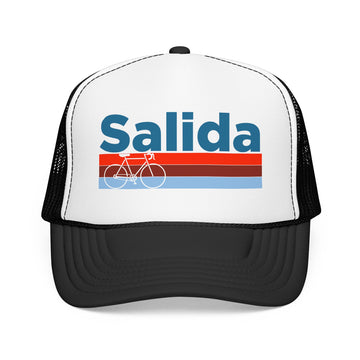 Buy black-white Salida, Colorado Trucker Hat - Foam Salida Bike Cap