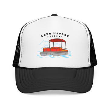 Lake Havasu, Arizona Trucker Hat - Pontoon Boat - 0