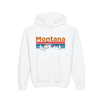 Montana Youth Hoodie - Mountain Sunset Montana Youth Sweatshirt