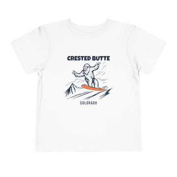 Crested Butte, Colorado Yeti Snowboard Toddler Tee - 0