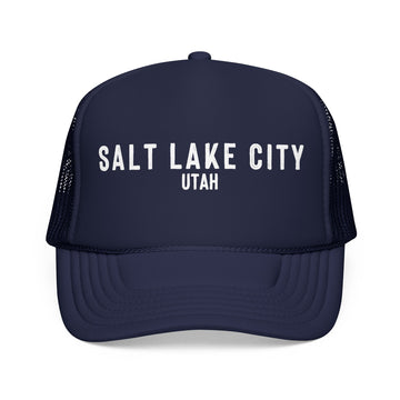 Salt Lake City, Utah Trucker Hat - Foam Salt Lake City Cap