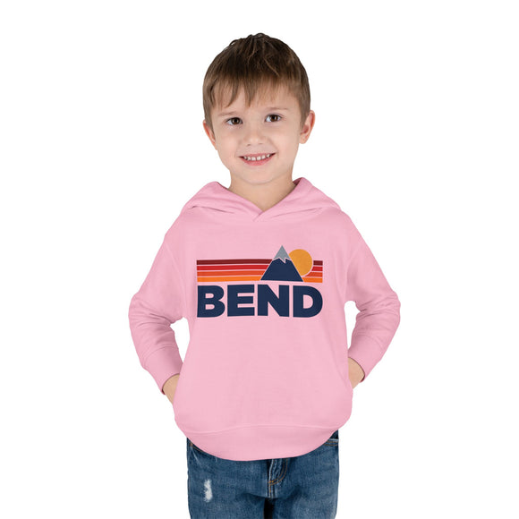 Bend, Oregon Toddler Hoodie - Unisex Mountain Bend Pullover Sweatshirt, Kids Hooded Jumper, Oregon Souvenir