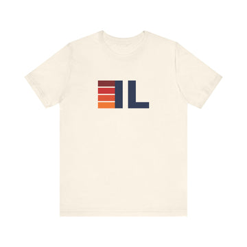 Illinois Retro Stripes T-Shirt | Illinois State Tee - 0