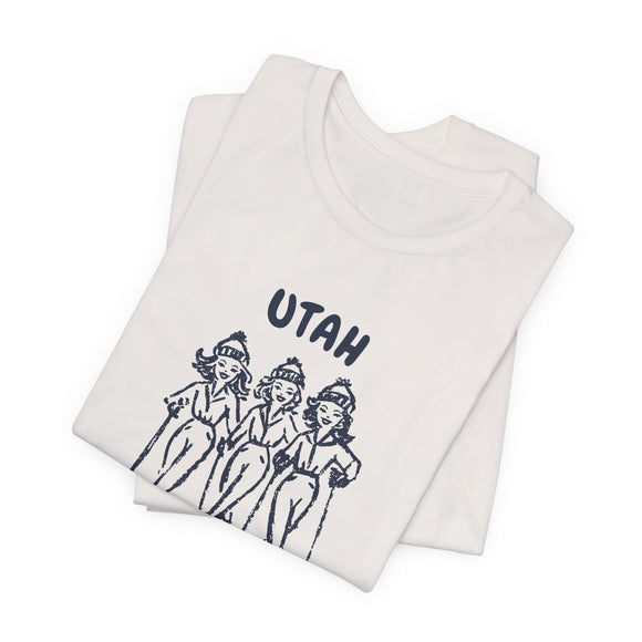 Utah Ski Babes T‑Shirt — Retro Skiing Graphic Tee