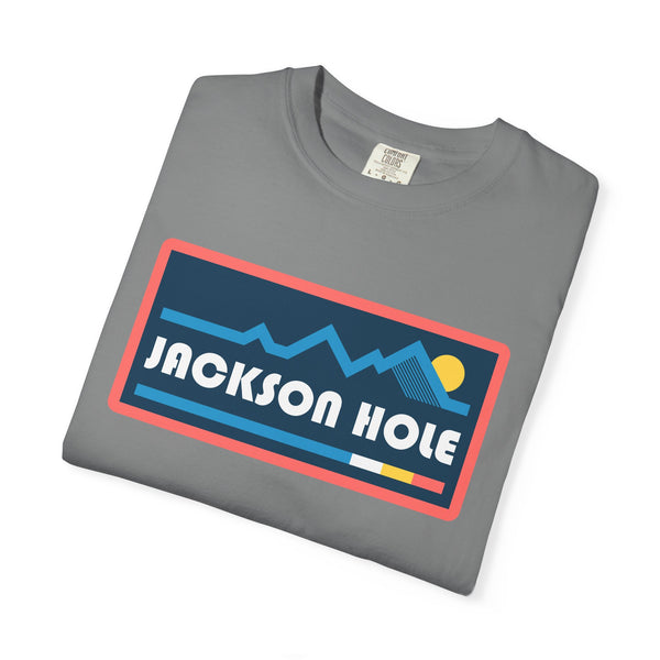Jackson Hole, Wyoming Graphic Tee, Comfort Colors Retro Mountain Unisex Jackson Hole T shirt