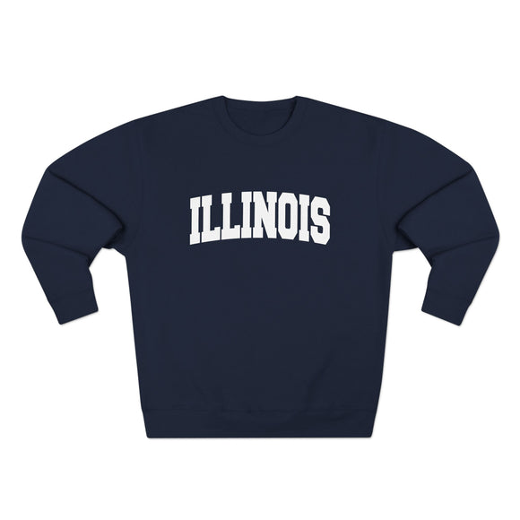 Premium Illinois Retro Graphic Sweatshirt