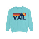 Vail, Colorado Mountain Stripes Sweatshirt | Comfort Colors - 100% Cotton-7