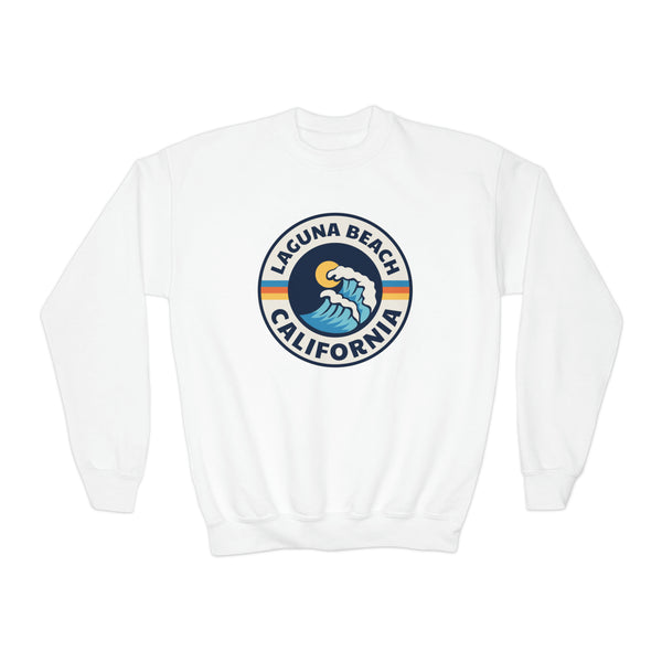 Laguna Beach, California Youth Sweatshirt - Unisex Kid's Laguna Beach Crewneck Sweatshirt