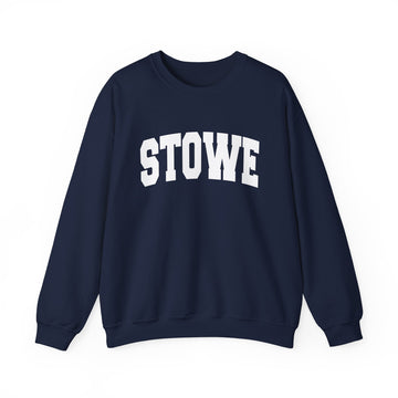Buy navy Stowe, Vermont Sweatshirt - Unisex Graphic Crewneck
