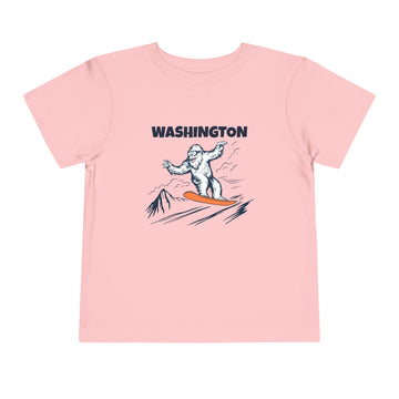 Buy pink Washington Yeti Snowboard Toddler Tee