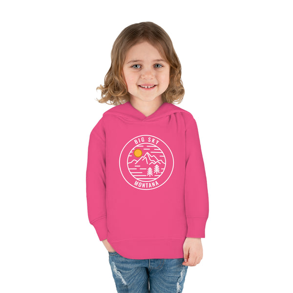 Big Sky, Montana Toddler Hoodie - Unisex Big Sky Toddler Sweatshirt