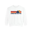 Crested Butte, Colorado Mountain Stripes Sweatshirt | Comfort Colors - 100% Cotton-3