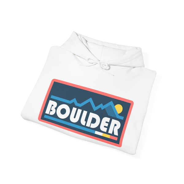 Boulder, Colorado Hoodie - Unisex Sun Boulder Hoodie Graphic Sweatshirt