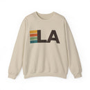 Los Angeles, California LA Retro Stripe Sweatshirt-2