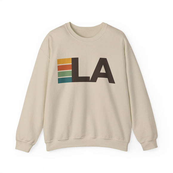 Los Angeles, California LA Retro Stripe Sweatshirt