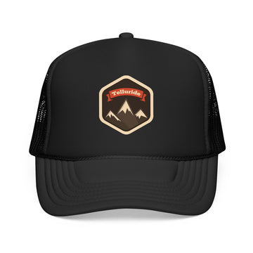 Telluride, Colorado Trucker Hat - Telluride Foam Mountain Cap