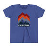 California Youth Shirt - Retro Mountain California Kid's T-Shirt