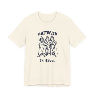 Whitefish, Montana Ski Babes T‑Shirt — Retro Skiing Graphic Tee - 0