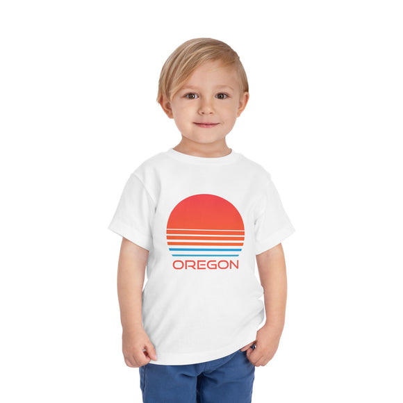 Oregon Toddler T-Shirt - Retro 80s Unisex Toddler Oregon Shirt