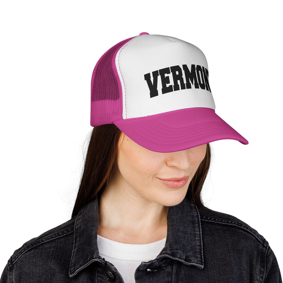Vermont Retro Collegiate Style Trucker Hat