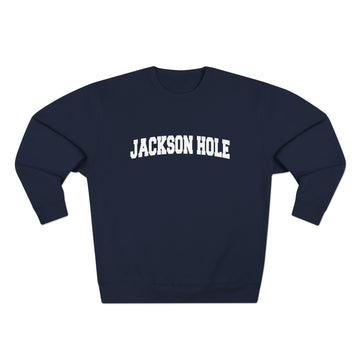 Buy navy Premium Jackson Hole, Wyoming Retro Graphic Sweatshirt