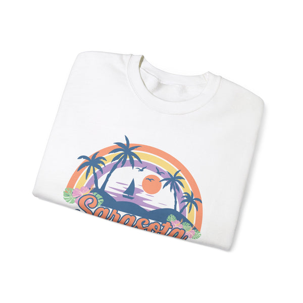 Sarasota, Florida Sweatshirt - Unisex Retro Beach Crewneck Sarasota Sweatshirt