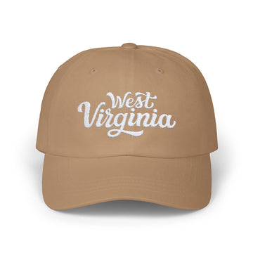 Buy khaki West Virginia Dad Hat - Embroidered West Virginia Classic Dad Cap