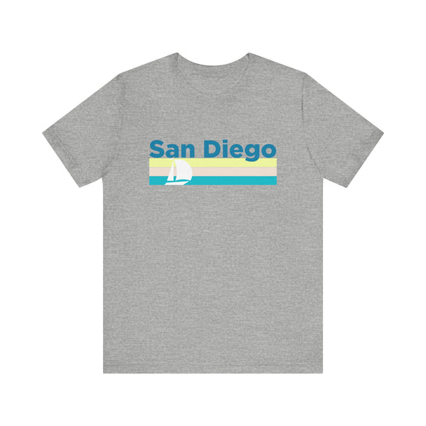 San Diego, California T Shirt - Sailboat Graphic Tee