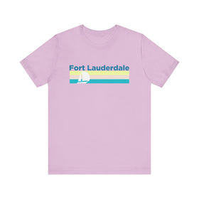 Buy lilac Fort Lauderdale, Florida T Shirt - Sailboat Graphic Tee