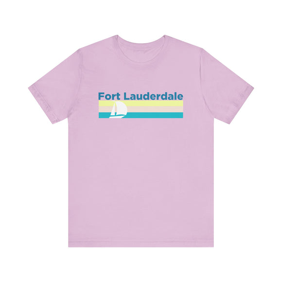 Fort Lauderdale, Florida T Shirt - Sailboat Graphic Tee