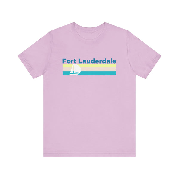 Fort Lauderdale, Florida T Shirt - Sailboat Graphic Tee